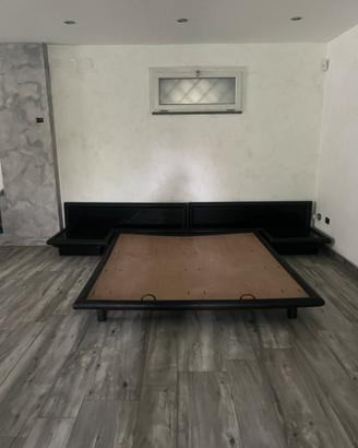 Letto artigianale nero