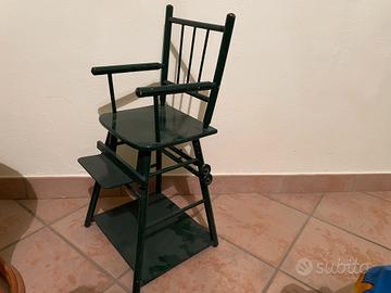 seggiolone d'epoca  per bambole 
