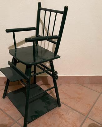 seggiolone d'epoca  per bambole 
