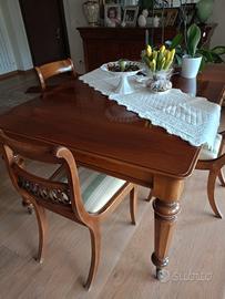 tavolo sala da pranzo con 4 sedie 