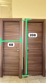 Porte in MDF con coprifili in legno ciliegio