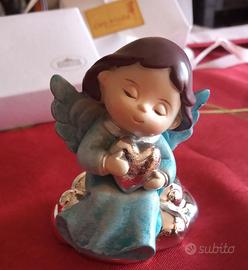 Angioletto in resina argentato