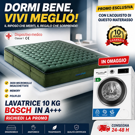 MATERASSO 190 X 160 CM CON OMAGGIO LAVATRICE