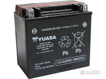 Batteria Yuasa YTX14L-BS acido corredo
