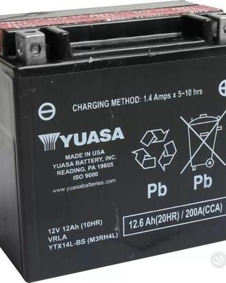 Batteria Yuasa YTX14L-BS acido corredo