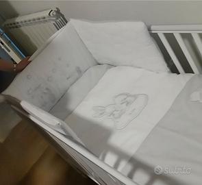 Lettino Pali Ciak Bianco + Materasso Memory