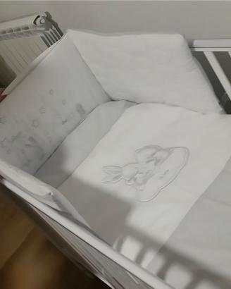 Lettino Pali Ciak Bianco + Materasso Memory