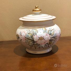 CentrotavoloSoprammobile in ceramica e oro zecchin