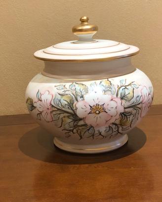 CentrotavoloSoprammobile in ceramica e oro zecchin