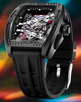 Orologio ofns simil R. MILLE rapper fashion Nero