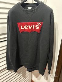 Felpa Levi’s nera con logo rosso – Taglia XL