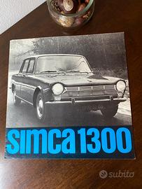 Brochure Catalogo SIMCA 1300 anni sessanta