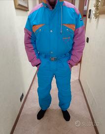 Tuta da neve da sci anni 80 vintage taglia S uomo