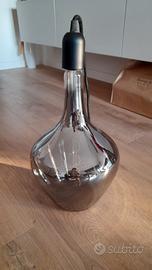 Lampadario in vetro fumè