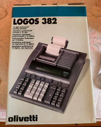 Calcolatrice vintage Olivetti Logos 382