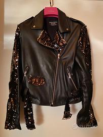 Giacca in vera pelle anna rock Milano NUOVA t.S