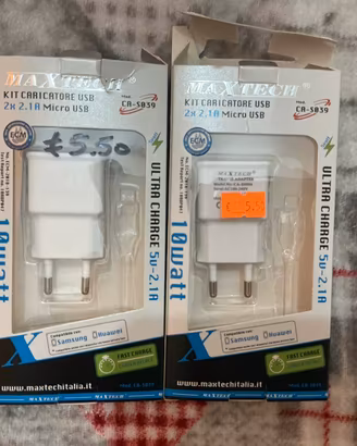 Caricabatterie Maxtech 10W