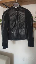 Giacca pelle moto donna