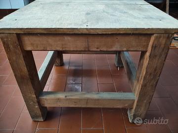 tavolino basso artigianale 