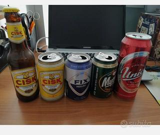 Lotto 5 Lattine Birra Malta, Grecia, Slovenia
