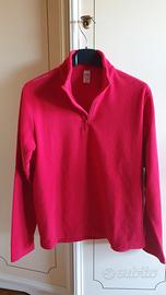 Maglia in pile rossa Quechua 14 anni