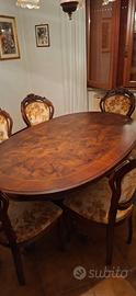 Arredo in stile classico, tutto in radica