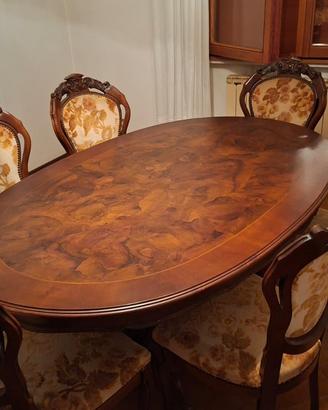 Arredo in stile classico, tutto in radica