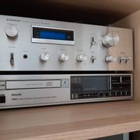CD PHILIPS 304 + PIONEER SA-508 + PIONEER TX-606