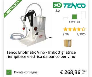 Imbottigliatrice vino