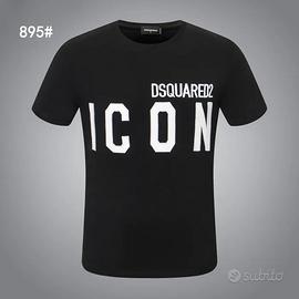 maglie diquared2 ICON nere e bianche 