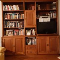 libreria in noce nazionale