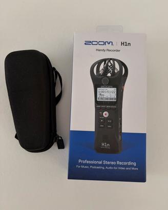 Registratore Vocale Zoom H1n + Custodia Rigida