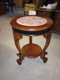 Tavolino Rotondo con Marmo Nuovo