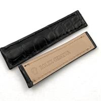 Cinturino Rolex Pelle Coccodrillo Nero 20/16 mm