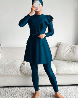 Burkini donna blu
