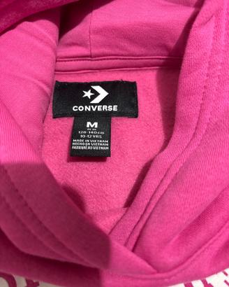 Felpa converse rosa bambina