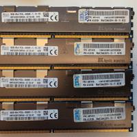 Lotto 4 Moduli RAM SK Hynix 16GB DDR3 ECC