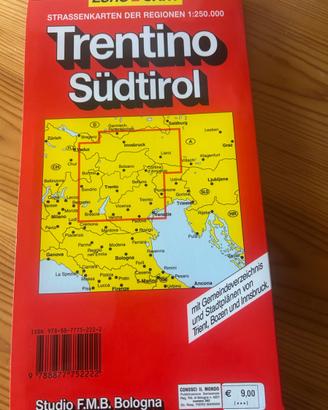 Mappa vintage Trentino-Alto Adige/Südtirol