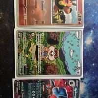 set 3 carte fuoco bianco