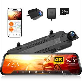 Dash cam 4k wifi fronte retro wolfbox g930