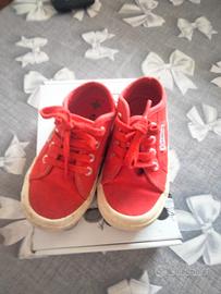 Scarpe Superga bambino rosse numero 24