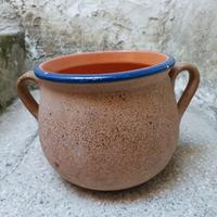 Antica pentola orcio in terracotta, metà del 1900