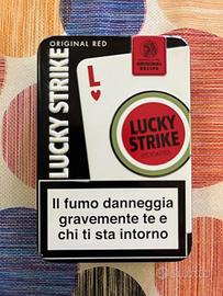 Pacchetto vintage in latta collezione Lucky Strike