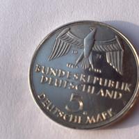 Moneta 5 Marchi Germania 1971 commemorativa  argen