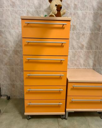 Coppia cassetiere/mobili da cameretta