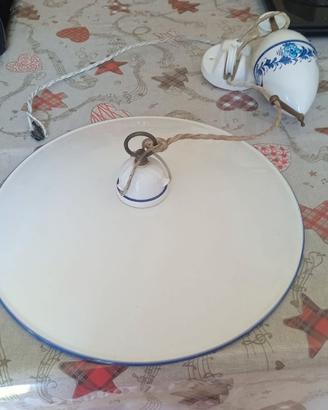 lampadario in ceramica