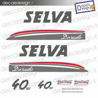 KIT ADESIVI MOTORE selva 40 CV dorado