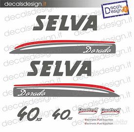 KIT ADESIVI MOTORE selva 40 CV dorado