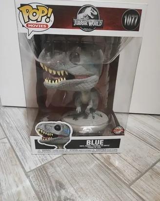 Funko pop Jurassic World Velociraptor Blue JUMBO