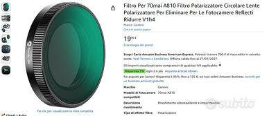 Filtro Per 70mai A810 Filtro Polarizzatore auto